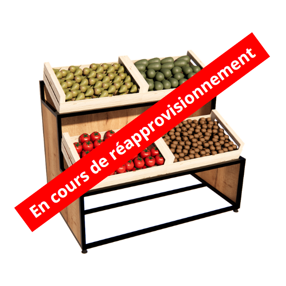 Présentoir Fruits et Légumes bois