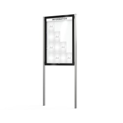 Vitrine extérieure sur poteaux Edge 80