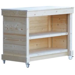 Comptoir de caisse en bois